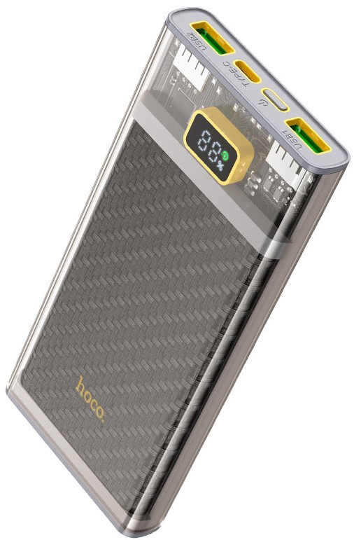 

Аккумулятор внешний портативный Hoco J103 DISCOVERY EDITION GRAY 10000mAh QC/PD 22.5W 5A 2xUSB-A/USB-C серый, J103 DISCOVERY EDITION GRAY