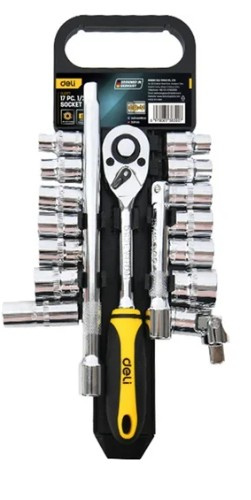 Изображение товара Инструментальный набор Deli DL2017T 17 шт профессиональный в пластиковом держателе