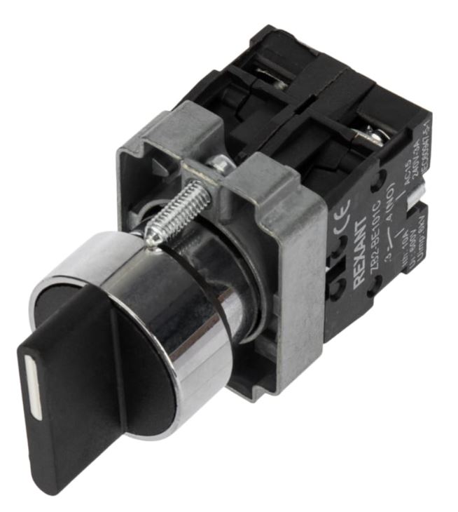 

Переключатель Rexant 36-5551 BD32 4P короткая ручка NO, 36-5551