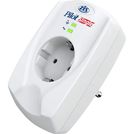 Изображение товара Сетевой фильтр ZIS Pilot Single с реле напряжения защита электрической техники