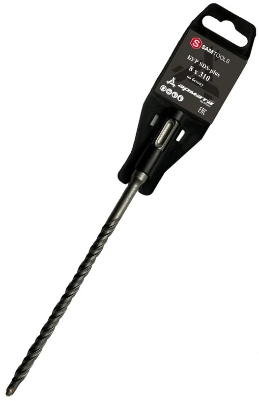 

Бур по бетону ООО САМ SAMC-008108310-10 SDS-plus 8x310 АРМАТА 10 шт, SAMC-008108310-10