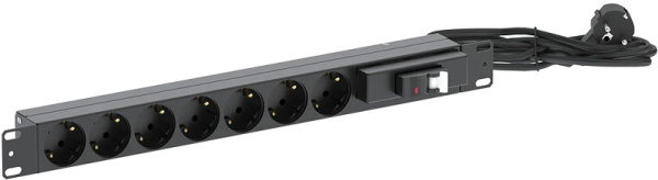 Изображение товара Блок розеток 19", 7 розеток ССД 130411-02074