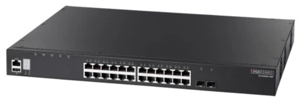 

Коммутатор управляемый Edge-Core ECS4620-28P 24xGE+2x10G SFP+ ports+1 x expansion slot (for dual 10G SFP+ ports) L3 Stackable Switch, w/1xRJ45 console, ECS4620-28P