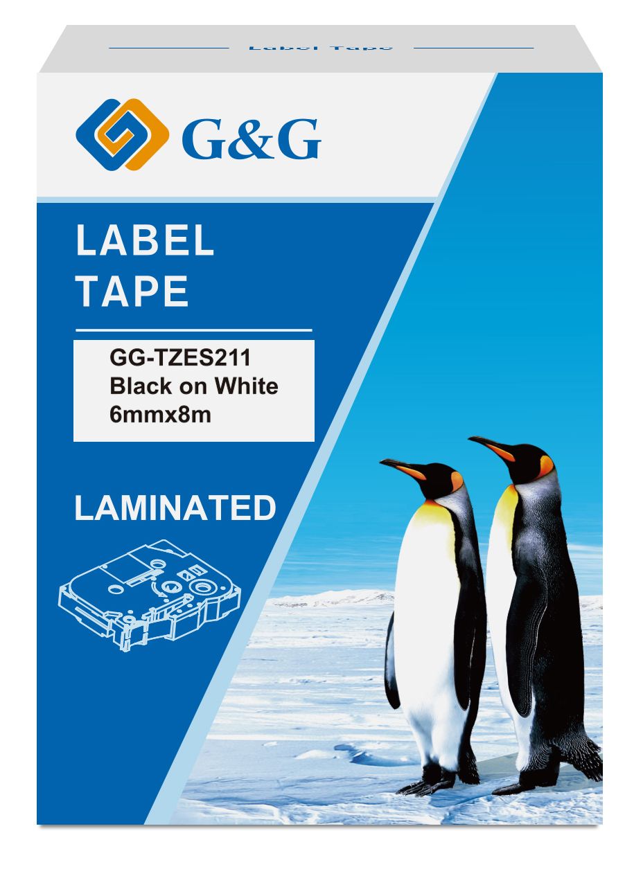 

Картридж ленточный G&G GG-TZES211 черный на белом 6x8 для Brother 1010/1280/1280VP/2700VP, GG-TZES211