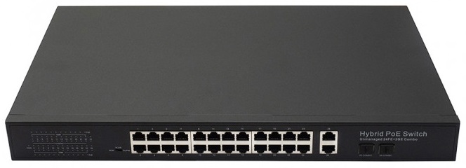 

Коммутатор PoE NST NS-SW-24F2G-P Fast Ethernet на 24 x RJ45 портов + 2 x GE Combo uplink порта. Порты: 24 x FE (10/100 Base-T) с поддержкой PoE (IEEE, NS-SW-24F2G-P