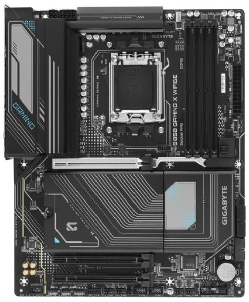 

Материнская плата ATX GIGABYTE B850 GAMING X WIFI6E (AM5, AMD B850, 4*DDR5 (5200), 2*PCIe, 3*M.2, 4*SATA, 3*USB 2.0, 3*USB 3.0, WiFi, BT, USB Type-C,, B850 GAMING X WIFI6E
