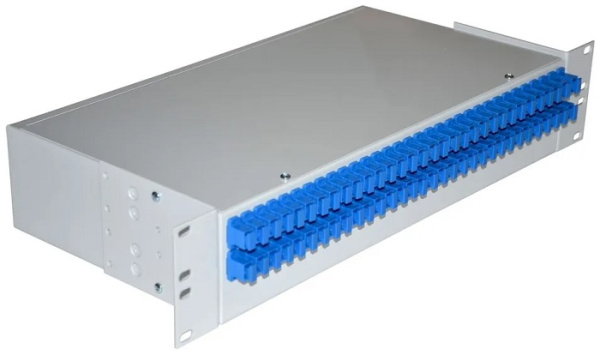 Изображение товара Оптический стоечный кросс Vimcom СКРУ-2U-64SC/U-SM-64AD+64PT/G-SP-GR