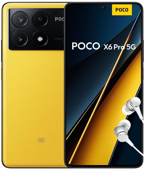 

Смартфон Xiaomi POCO X6 Pro 5G 12/512GB Yellow, POCO X6 Pro 5G 12/512GB