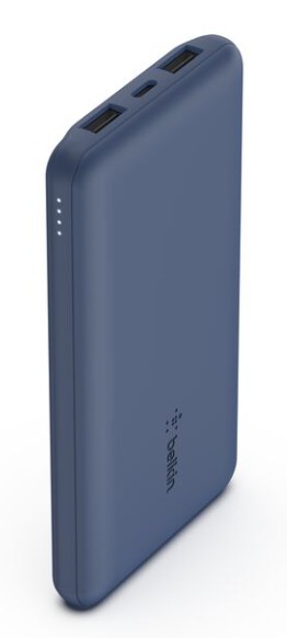 

Аккумулятор внешний Belkin BPB011btBL 10000mAh 2*USB-A&USB-C 15W. Цвет: синий, BPB011btBL