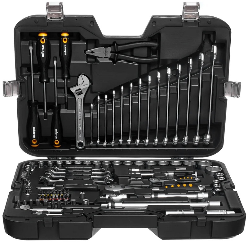 

Набор инструментов Inforce 06-07-15 101 предмет 1/2" & 1/4", 06-07-15