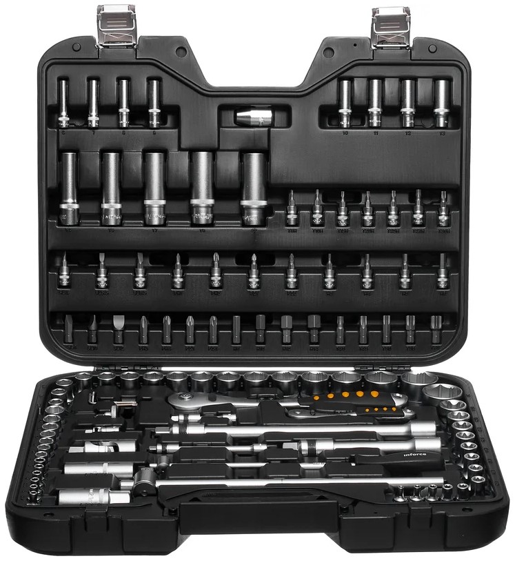 

Набор инструментов Inforce 06-07-12 108 предметов 1/2" & 1/4", 06-07-12