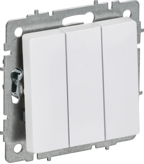 Изображение товара Выключатель трехклавишный IEK BR-V30-0-10-K91