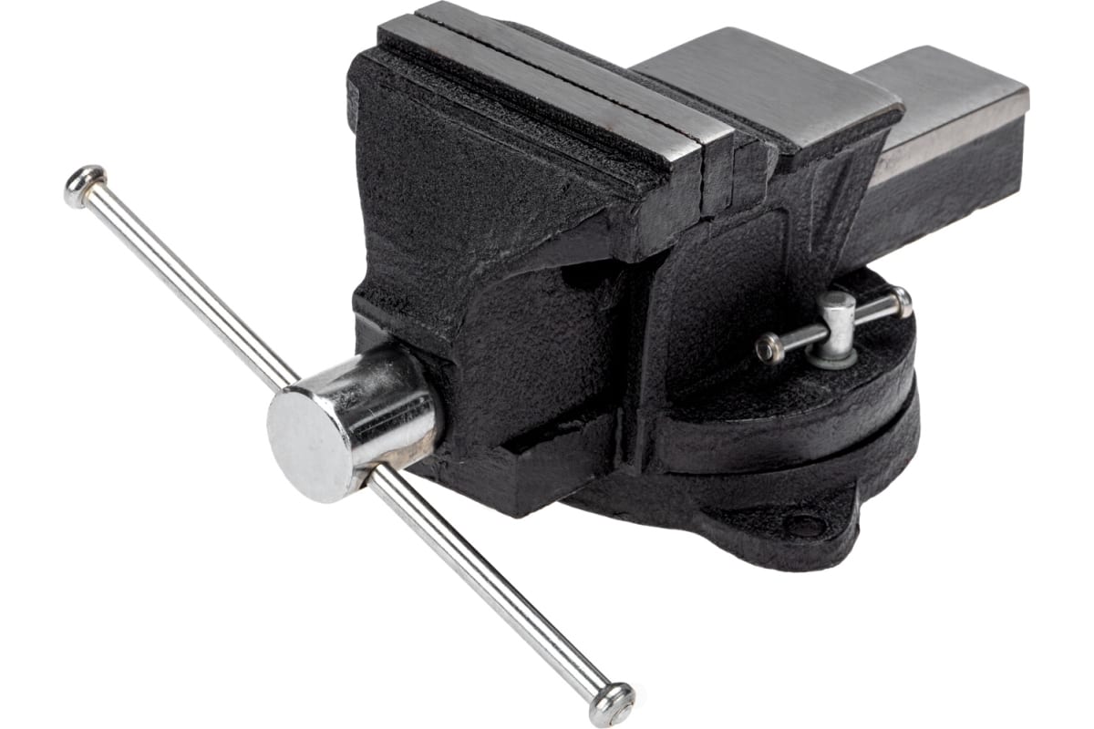 

Тиски слесарные KRANZ KR-12-5101 100мм, поворотные, с наковальней, KR-12-5101