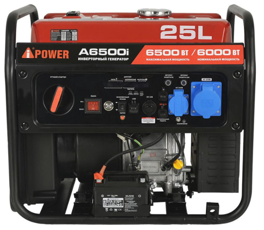 Изображение товара Генератор A-iPower A6500i инверторный 6 кВт ручной/электрический запуск