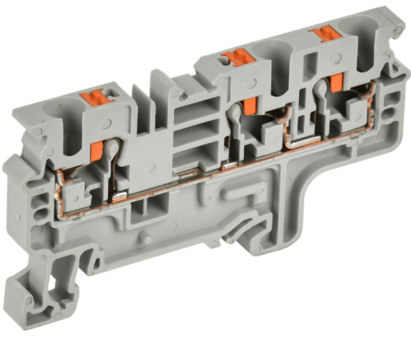 Изображение товара Клеммная колодка Push-In для заземления IEK YCT22-00-3-K03-004