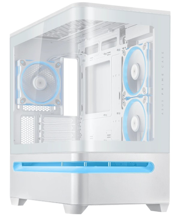 

Корпус mATX ASUS PRIME AP202 TG ARGB WHITE без БП, боковая панель из закалённого стекла, PRIME AP202 TG ARGB WHITE