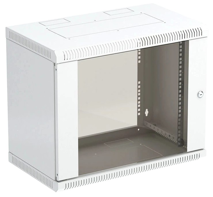 

Шкаф настенный 19", 12U ССД 130411-00566 телекоммуникационный разборный, ШТ-НСр-12U-600-550-С дверь стекло, 130411-00566