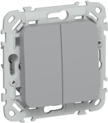 фото Переключатель двухклавишный  IEK FI-V22-0-10-1-K03