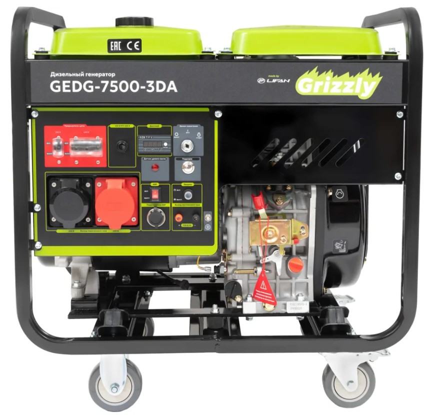 

Генератор дизельный Grizzly GEDG-7500-3DA, GEDG-7500-3DA