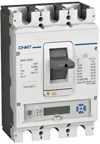Изображение товара Автоматический выключатель CHINT NM8N в литом корпусе 3 полюса 40-100 А