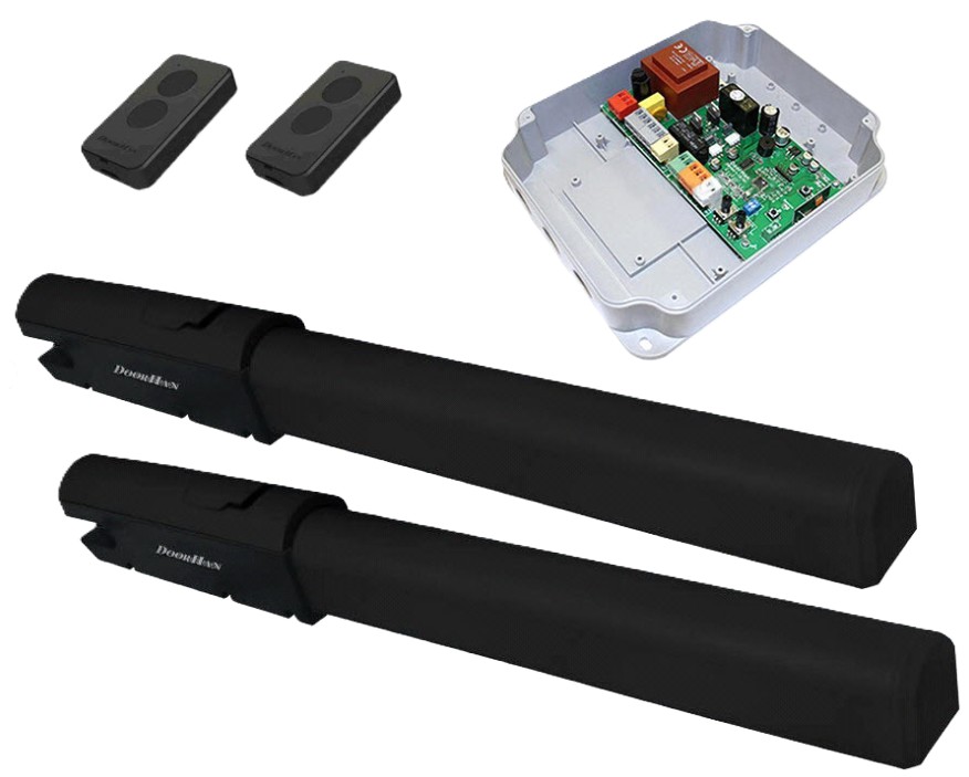 Комплект DoorHan SW-5000PROBASE+ базовый привода SW-5000PRO для распашных ворот. В составе комплекта: привод Swing-5000PRO (2шт), блок управления PCB-