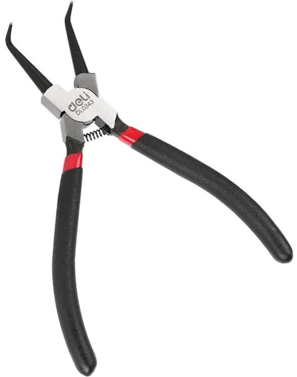 

Съемник Deli DL0343 изогнутый внутренних стопорных колец 175мм, сталь HRC50-54, прорезиненная рукоять, DL0343