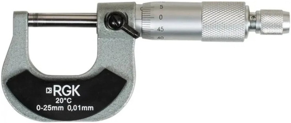 Изображение товара Микрометр RGK MCM-25 с покрытием для точных измерений 0-25 мм