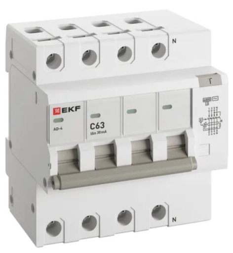 Изображение товара Автоматический выключатель EKF PROxima DA4-6-63-30-pro
