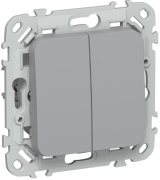 фото Выключатель двухклавишный  IEK FI-V20-0-10-1-K03