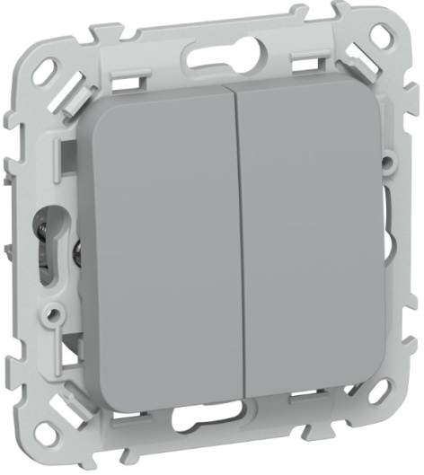 Изображение товара IEK FI-V20-0-10-1-K03 выключатель двухклавишный