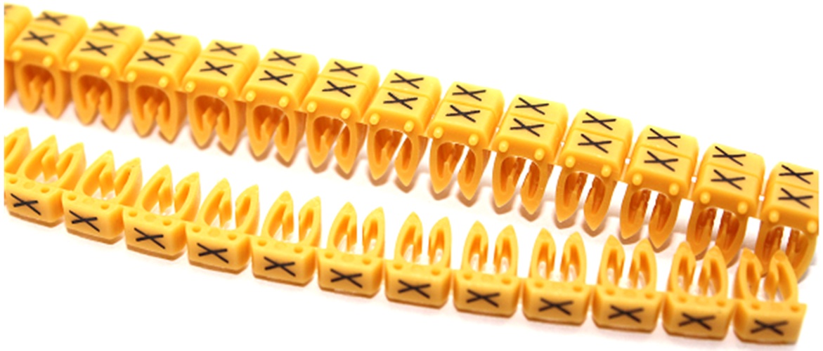 

Маркер на кабель DKC MKCXS2 сечением 1,5-2,5мм символ „X”, "Mark" (уп/200 шт), MKCXS2