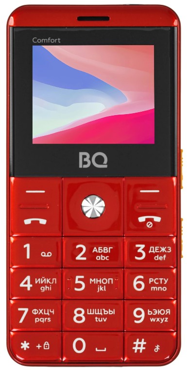 

Мобильный телефон BQ 2006 Comfort Red+Black 2", BT, 0.3 MP, SIM: 2, 1600 mAh, 2006 Comfort Red+Black