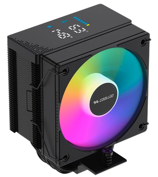 

Кулер Coolleo CL-B40S-DIG-BK-ARGB-V2 LGA115x/1200/1700/1851/AM4/AM5 (200W), CL-B40S-DIG-BK-ARGB-V2