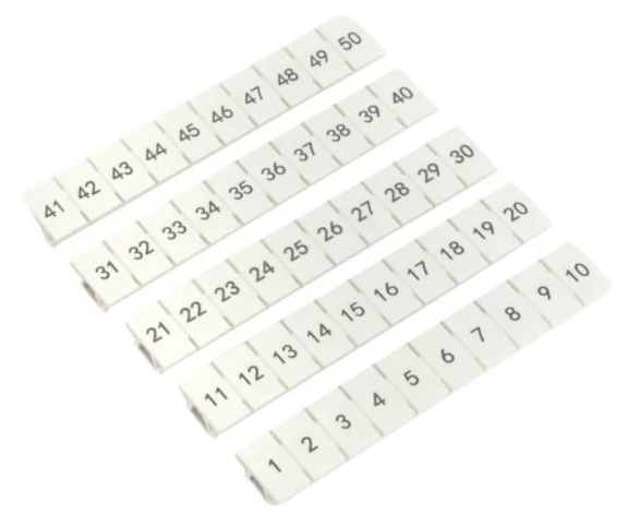 Изображение товара EKF scr-ut-mrk-4-1-50 Маркировка для клемм на DIN-рейку 11х82 мм