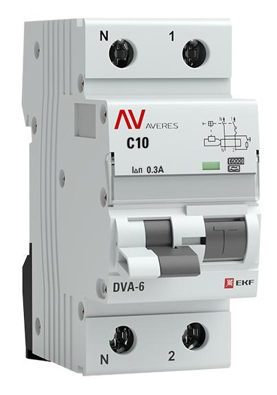 фото Автомат дифференциальный EKF rcbo6-1pn-10C-300-a-av в Красноярске