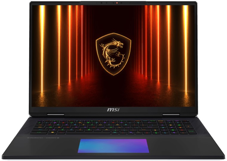 

Ноутбук MSI Titan 18 HX AI A2XWJG-206RU 9S7-182421-206 Ultra 9 275HX/64GB/4TB SSD/GeForce RTX 5090 24GB/18" UHD+ IPS/WiFi/BT/cam/Win11/black, Titan 18 HX AI A2XWJG-206RU