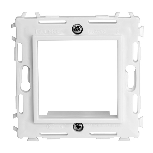 

Суппорт DKC 75020W на 2 модуля (одноместный), белый, RAL 9010, "Brava", 75020W