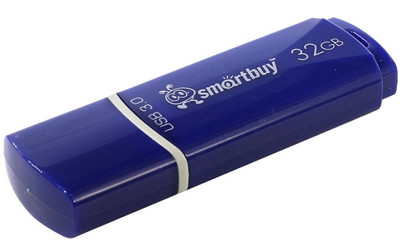 

Накопитель USB 3.0 32GB SmartBuy SB32GBCRW-Bl Crown синий, SB32GBCRW-Bl
