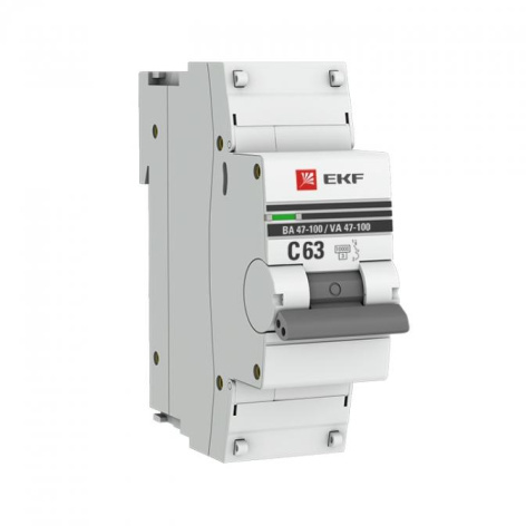 фото Автоматический выключатель  EKF mcb47100m-1-63C-pro в Уфе