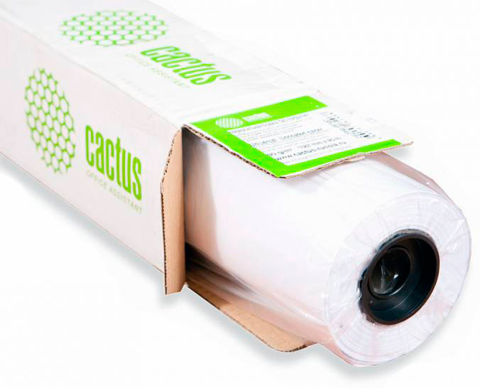 

Бумага Cactus CS-PC90-152445 A0+ 1524мм-45м/90г/м2/белый CIE169% матовое универсальная (с покрытием) втулка:50.8мм (2") (1рул), CS-PC90-152445