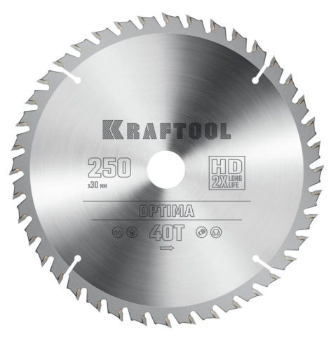 Изображение товара Диск пильный Kraftool Optima для дерева и металла высокое качество