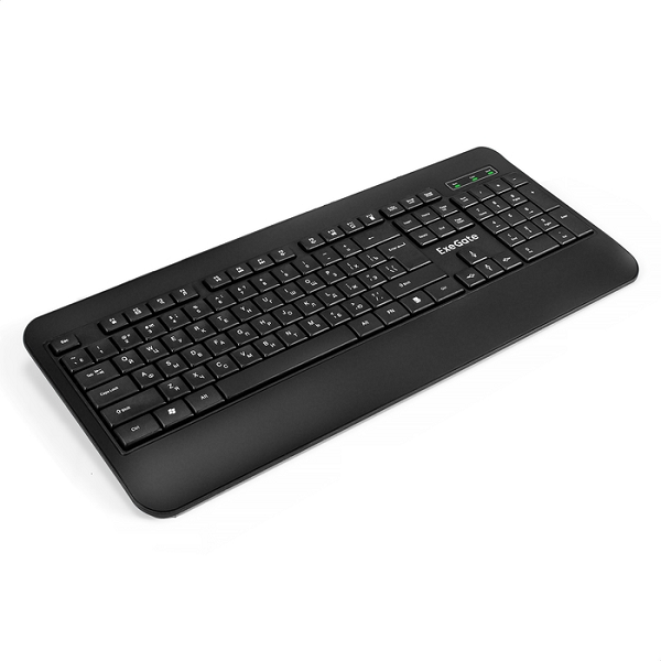 

Клавиатура Exegate LY-E5500M EX296922RUS Professional Standard (USB, полноразмерная, влагозащищенная, 104кл., Enter большой, подставка под запястья, д, LY-E5500M