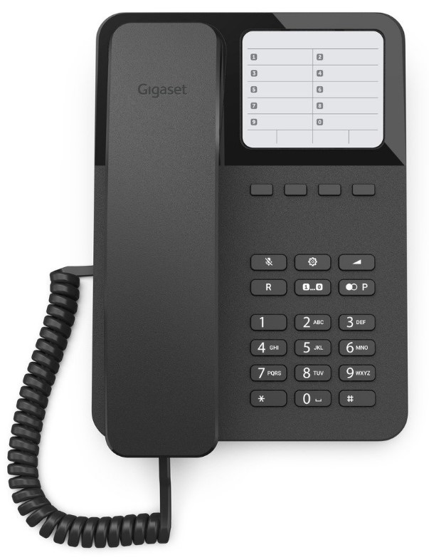 

Телефон Gigaset DESK400 S30054-H6538-R101 проводной черный, DESK400