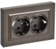 фото Розетка двухместная с заземлением  IEK BR-R28-16-K45-F в Санкт-Петербургe