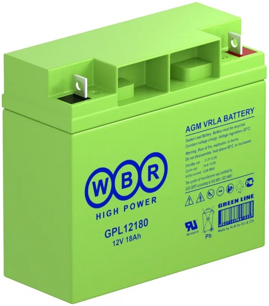 

Аккумулятор WBR GPL12180 WBR 18Ач, GPL12180 WBR