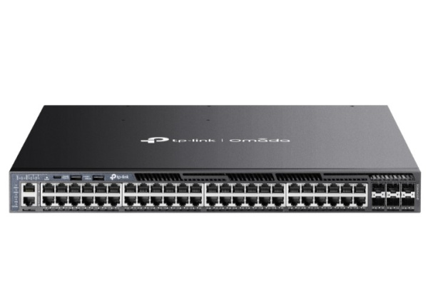 Изображение товара Коммутатор TP-LINK SG6654XHP управляемый L3 с PoE+ и стекированием 48 портов