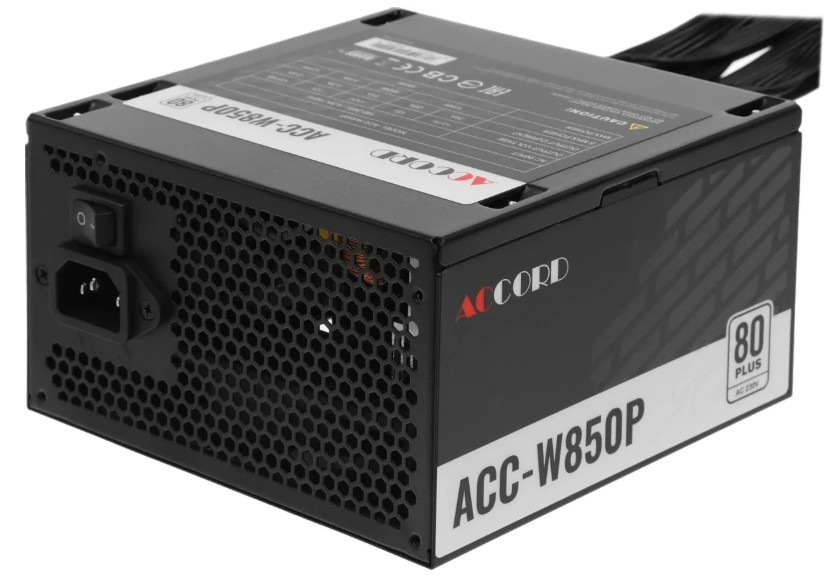 

Блок питания ATX ACCORD ACC-W850P 850W, 80+ White, ACC-W850P