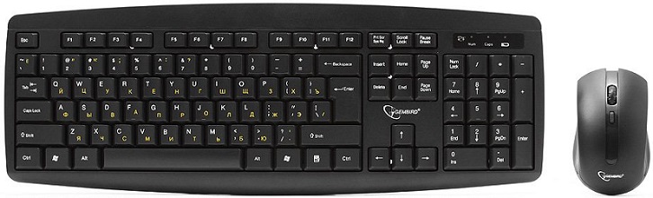 

Клавиатура и мышь Wireless Gembird KBS-8000 2.4ГГц/10 м, 1600DPI, KBS-8000