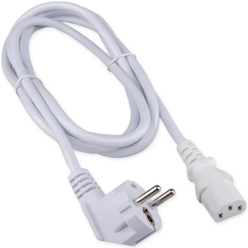 

Кабель питания Cablexpert PC-186W-1-2M Schuko-C13, 3x1.0мм2, 10A, с заземлением, медь, 2м, белый, пакет, PC-186W-1-2M
