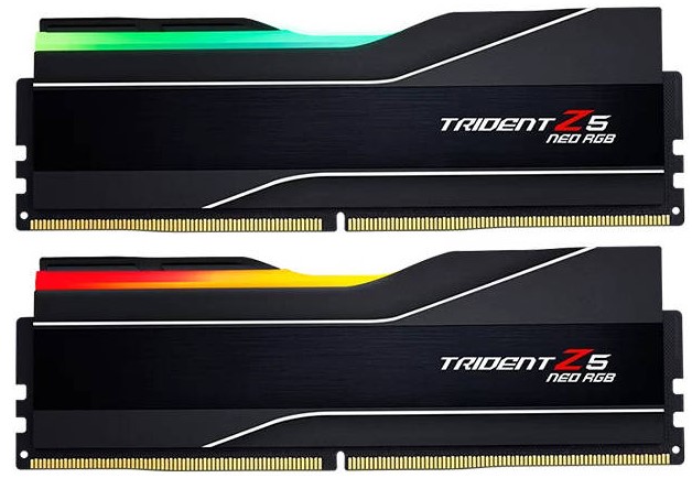 

Модуль памяти DDR5 64GB (2*32GB) G.Skill TRIDENT Z5 NEO RGB F5-6000J2636H32GX2-TZ5NR 6000MHz CL26 1.45V, TRIDENT Z5 NEO RGB